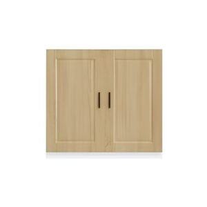 fabrication et pose de porte double en bois sous évier
