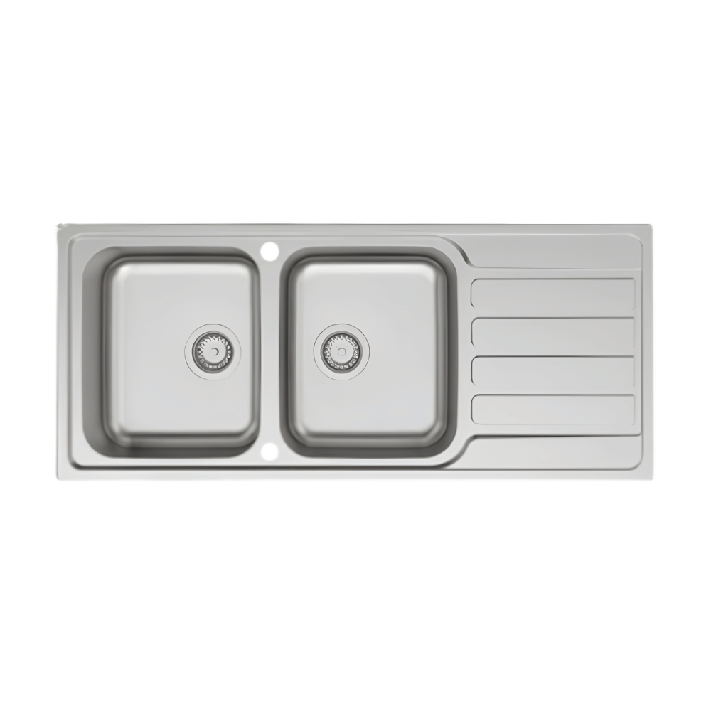 evier 2 bac inox